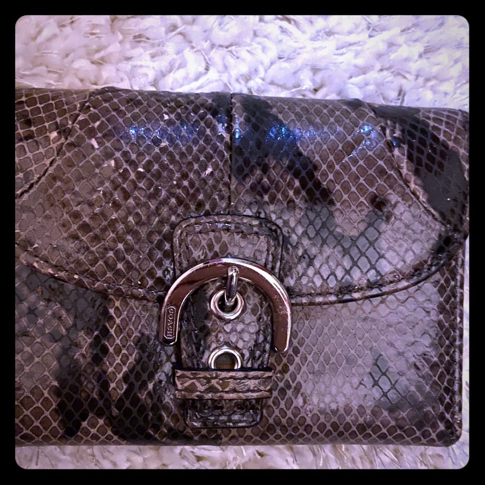 Snake Skin Coach wallet